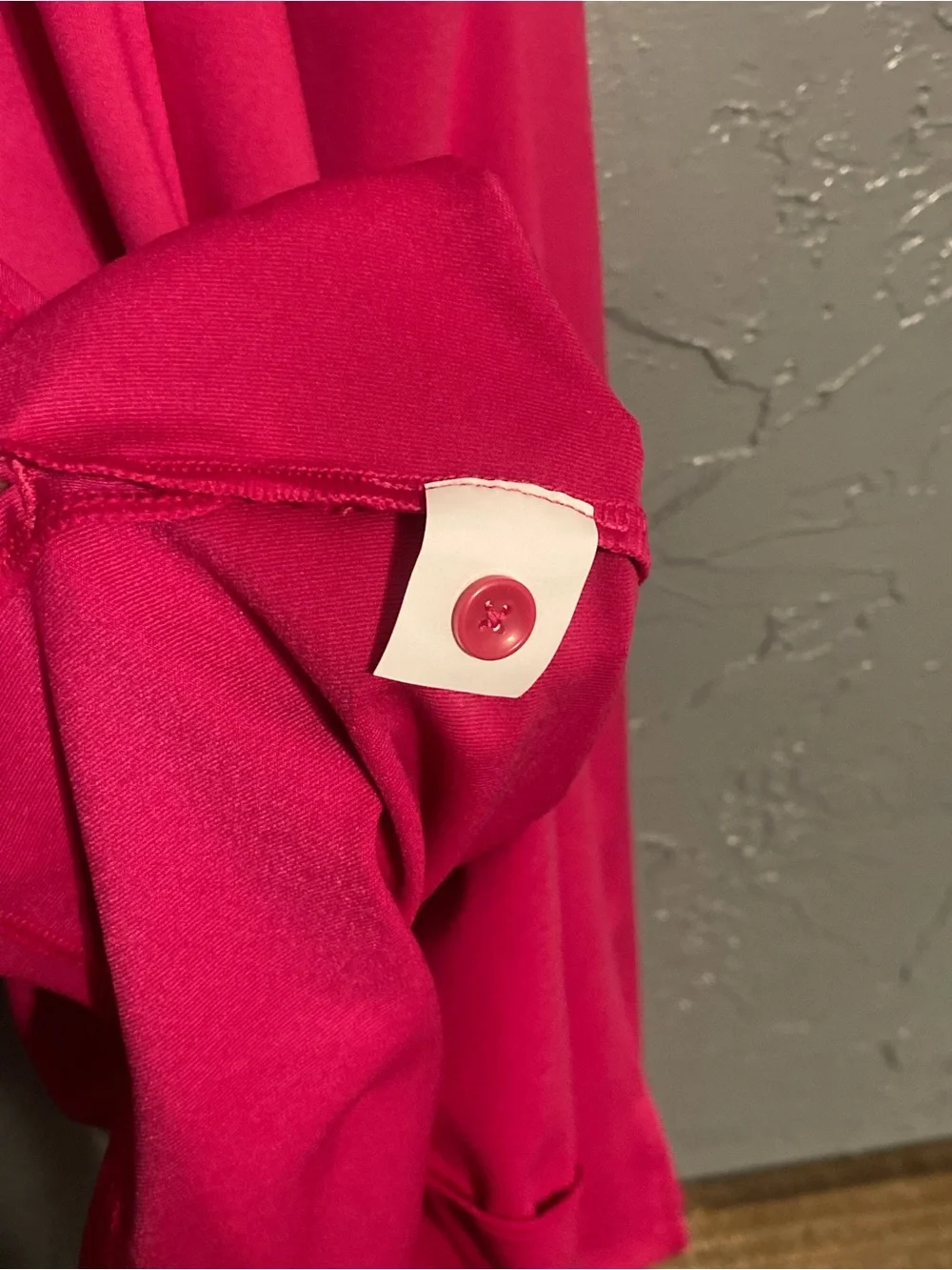 ALO Women’s Size S Charmed Yoga Sleeveless Polo Swim Dress in Fuchsia Pink